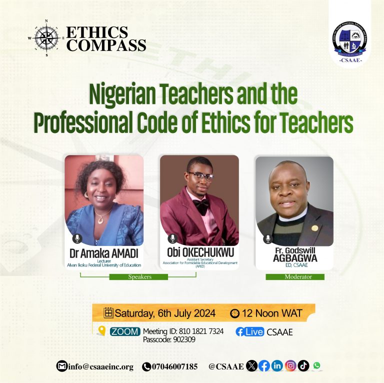 Nigerian Teachers and the Professional Code of Ethics for Teachers