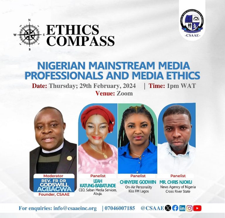 Nigerian Mainstream Media Professionals and Media Ethics
