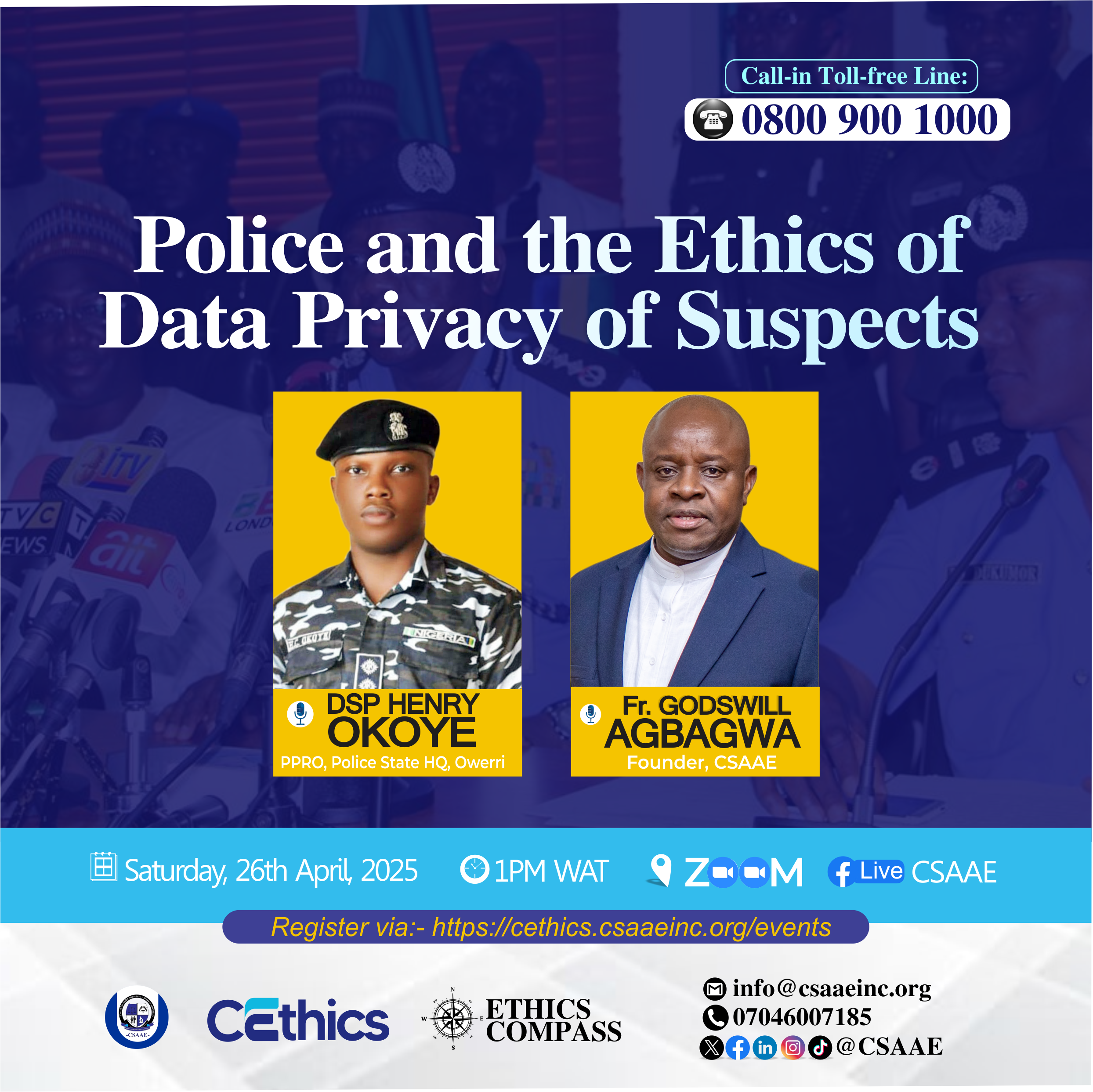 Ethics Compass Webinar: Police and the Ethics of Data Privacy of Suspects