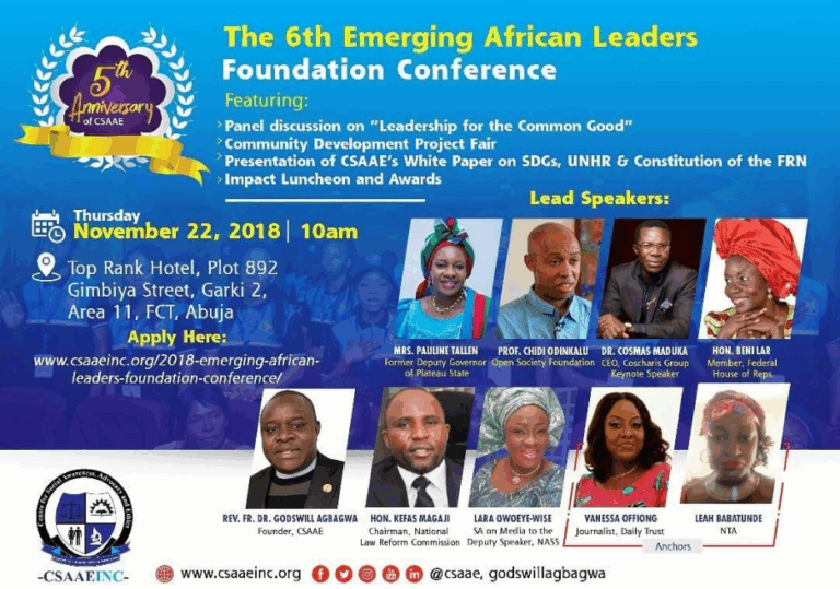 Emerging African Leaders Foundation Conference 2018 