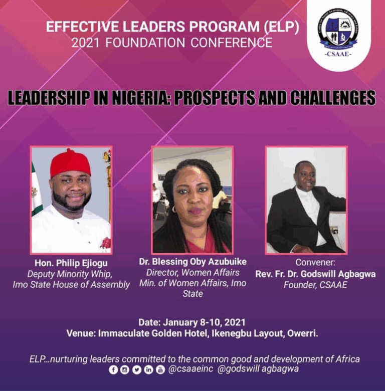 Effective Leaders Program 2021 Foundation Conference 