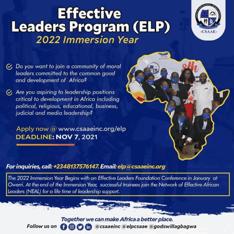 Effective Leaders Program 2022 Immersion Year 